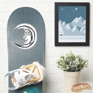 Vintager Mond Aufkleber