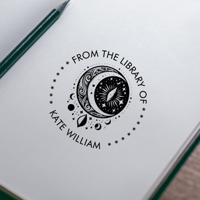 Vintager Mond aus der Bibliothek der Briefmarke Permastempel (Von Creator hochgeladen)