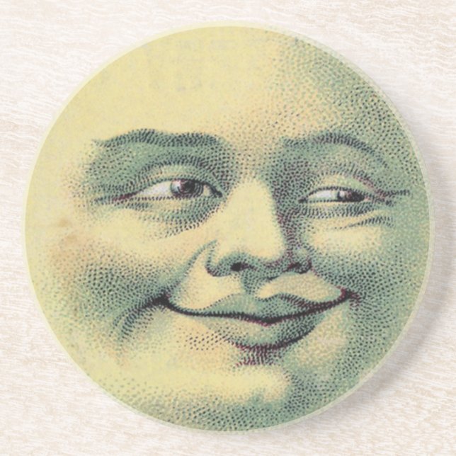 Vintager Mond Untersetzer (Vorne)