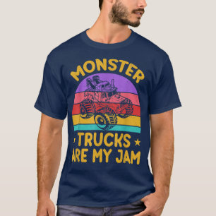 Vintager Monster-Lkw ist mein Jam Retro-Sonnenunte T-Shirt