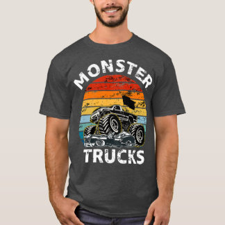 Vintager Monster Truck Geschenk Bigfoot Auto Coole T-Shirt
