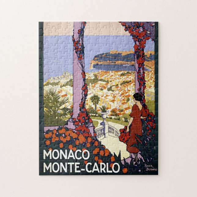 Vintager Monte Carlo Monaco Puzzle (Vertikal)