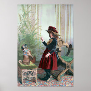 Vintager Mops Poster