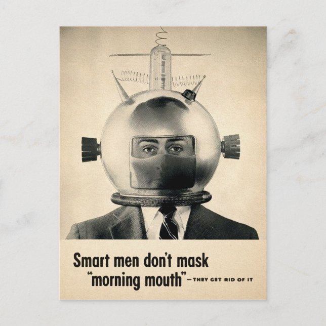 Vintager Morgen Mouth Ad Postcard Postkarte (Vorderseite)