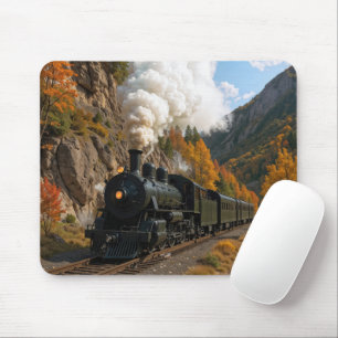 Vintager Motor im Herbstgebirge Mousepad