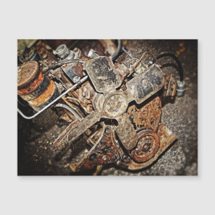 Vintager Motor Magnetkarte