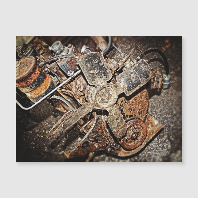 Vintager Motor Magnetkarte (Vorderseite)
