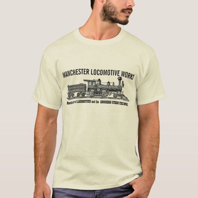 Vintager Motor-Triebzug T-Shirt (Vorderseite)