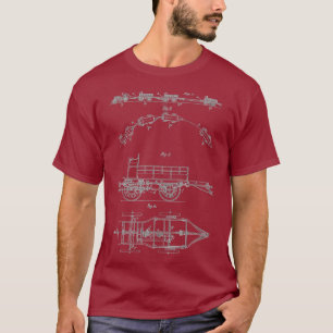 Vintager Motor-Triebzug T-Shirt