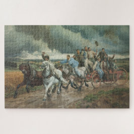 Vintager Motor (von Eugène Burnand) Puzzle