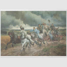 Vintager Motor (von Eugène Burnand) Seidenpapier