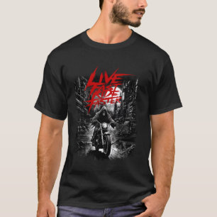 Vintager Motorrad-Bekleidungsfahrer T-Shirt