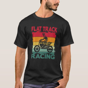 Vintager Motorrad-Flat-Track-Motorsport-Rider Ou T-Shirt