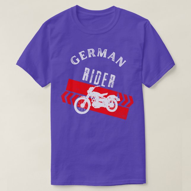 Vintager Motorradfahrer 1 T-Shirt (Design vorne)