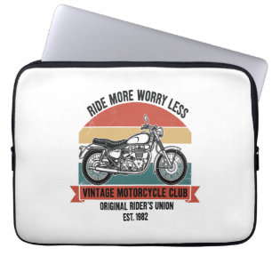 Vintager Motorradklub Est. 1982 Laptopschutzhülle