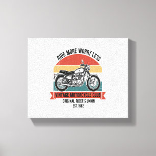 Vintager Motorradklub Est. 1982 Leinwanddruck