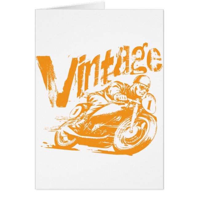 Vintager MotorradRacer (Vorne)