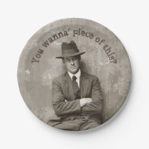 Vintager Mugshot-Mafia-Gangster witzig