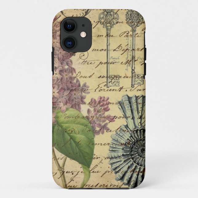 Vintager Muschelstrand Case-Mate iPhone Hülle (Rückseite)