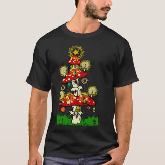 Vintager Mushroom Weihnachtsbaum 1 T-Shirt