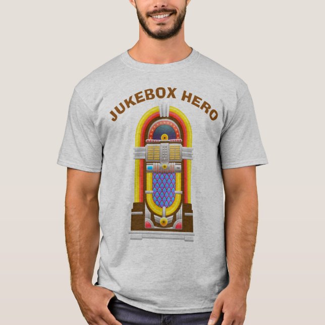 Vintager Musik-Spieler| Jukebox-Held T-Shirt (Vorderseite)