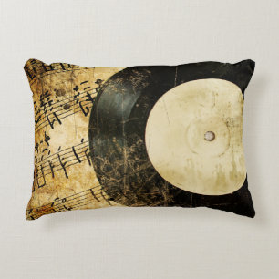 Vintager musikalischer Hintergrund Dekokissen