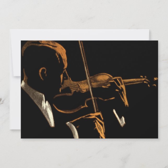 Vintager Musiker, Geigermusiker (Vorderseite)