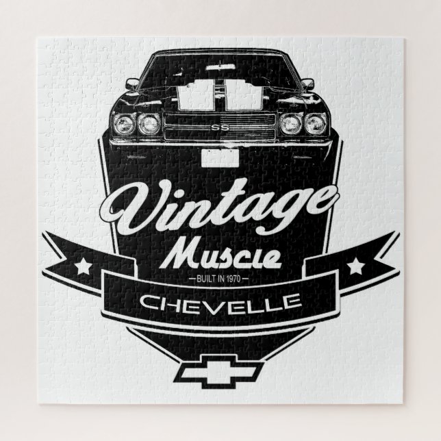 Vintager Muskel Chevelle Puzzle (Vertikal)