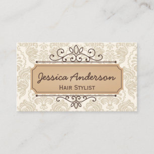 Vintager Muster-Geschäfts-Karten-Retro Visitenkarte