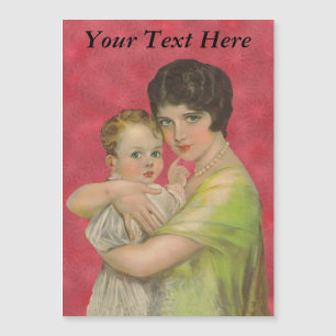 Vintager Muttertag der 30er Jahre Magnetkarte