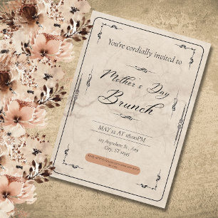 Vintager Muttertag, Feiern der Mama, ein besondere Einladung