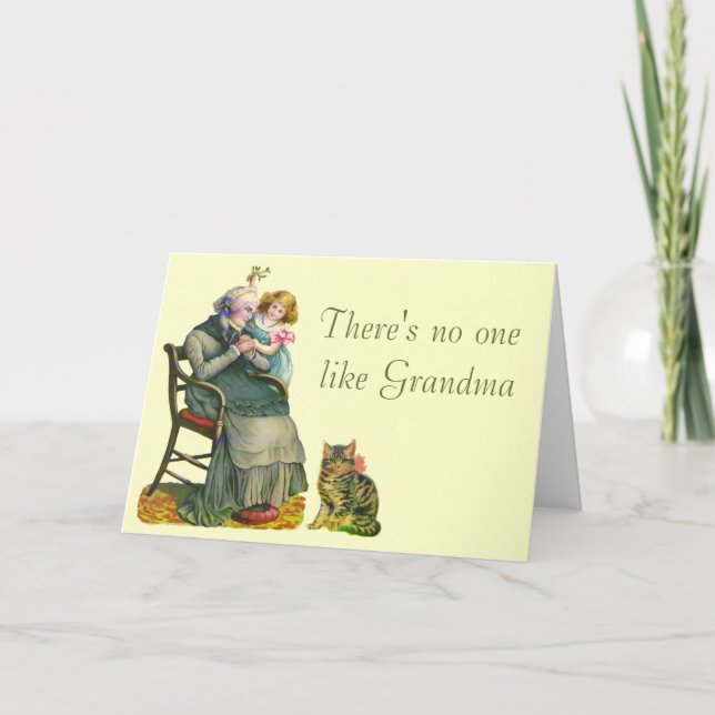 Vintager Muttertag Karte (Vorderseite)