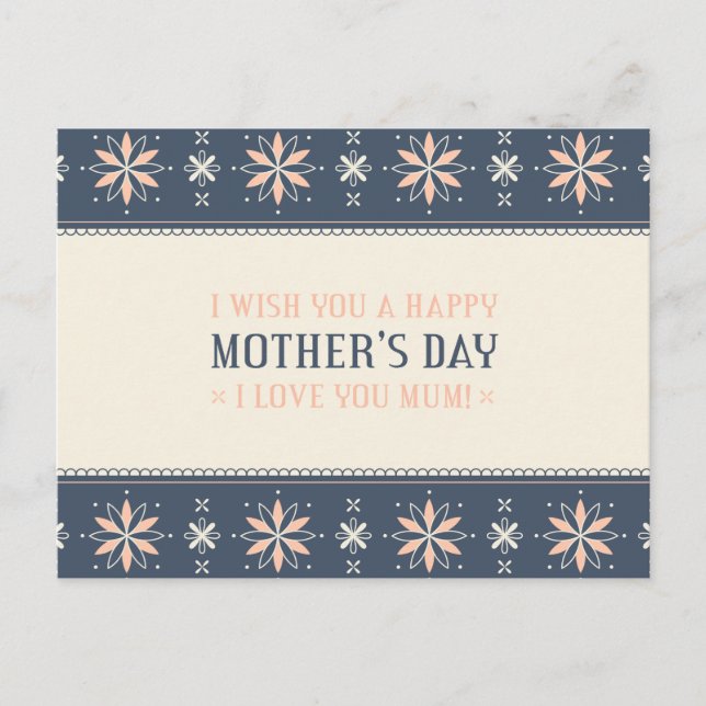 Vintager Muttertag | Postkarte (Vorderseite)