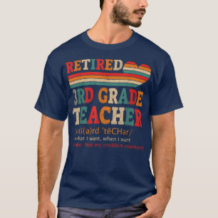 Vintager Nachwuchslehrer - Definition Retir T-Shirt