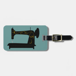 Vintager Nähmaschine Identifikations-Umbau Gepäckanhänger