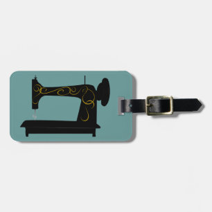 Vintager Nähmaschine Identifikations-Umbau Gepäckanhänger