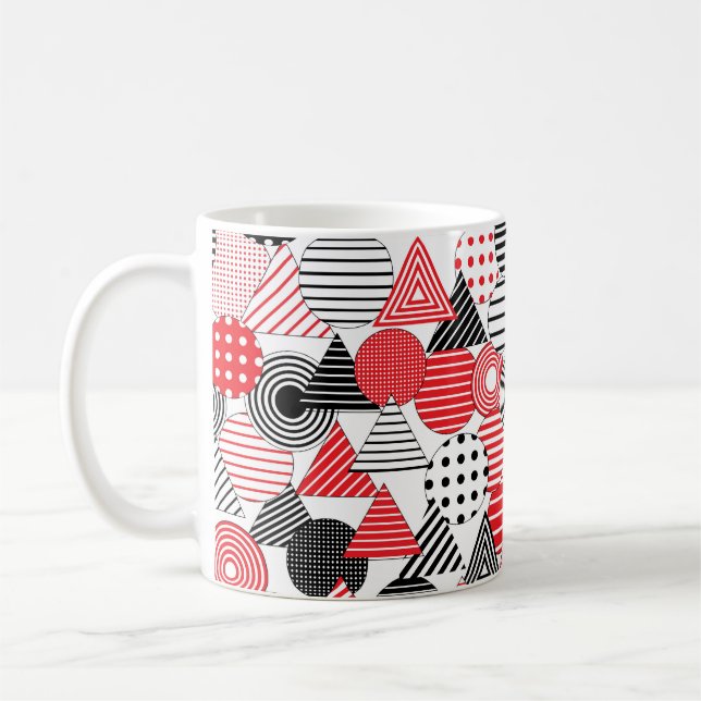 Vintager nahtloser abstrakter Hintergrund. Dotter  Kaffeetasse (Links)