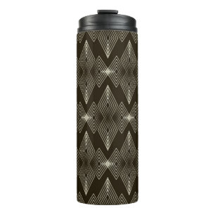 Vintager nahtloser Musterschmuck mit Stilstil Thermosbecher