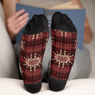Vintager nahtloser Winter Socken