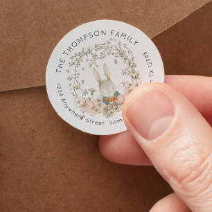 Vintager Name der Blumengrün Runder Aufkleber