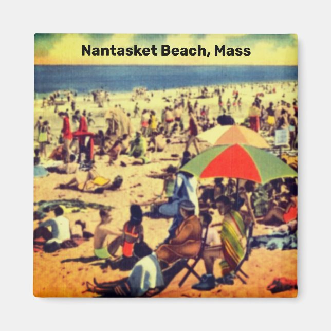 Vintager Nantasket Beach, Massachusetts Magnet (Vorne)