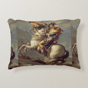 Vintager Napoleon über die Alpen Dekokissen