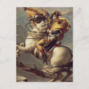 Vintager Napoleon über die Alpen Postkarte