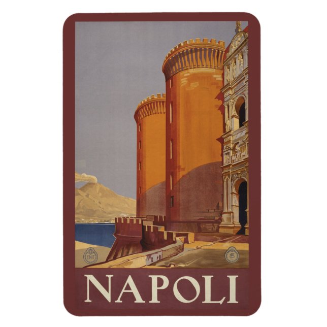 Vintager Napoli-Neapel-Magnet Italien Magnet (Vertikal)