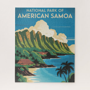 Vintager Nationalpark Amerikanisch-Samoas Puzzle