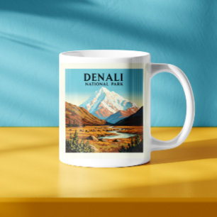 Vintager Nationalpark Denali Kaffeetasse