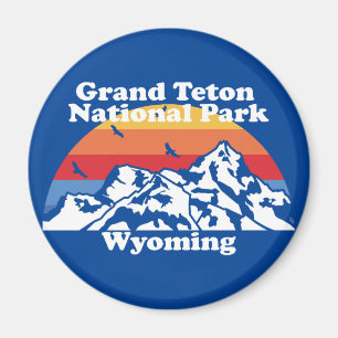Vintager Nationalpark Grand Teton Magnet