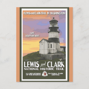 Vintager Nationalpark Washington Travel Postkarte