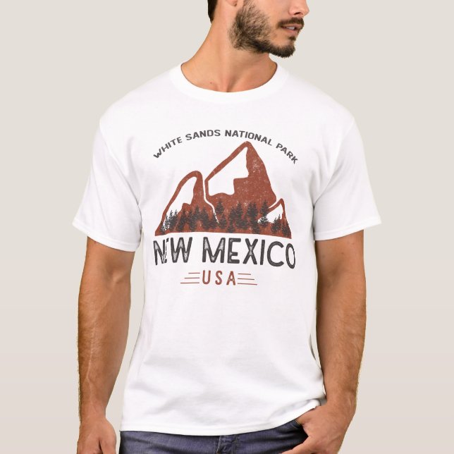 Vintager Nationalpark "White Sands" T-Shirt (Vorderseite)