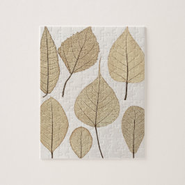 Vintager naturalistischer botanischer Zeichn | Blä Puzzle